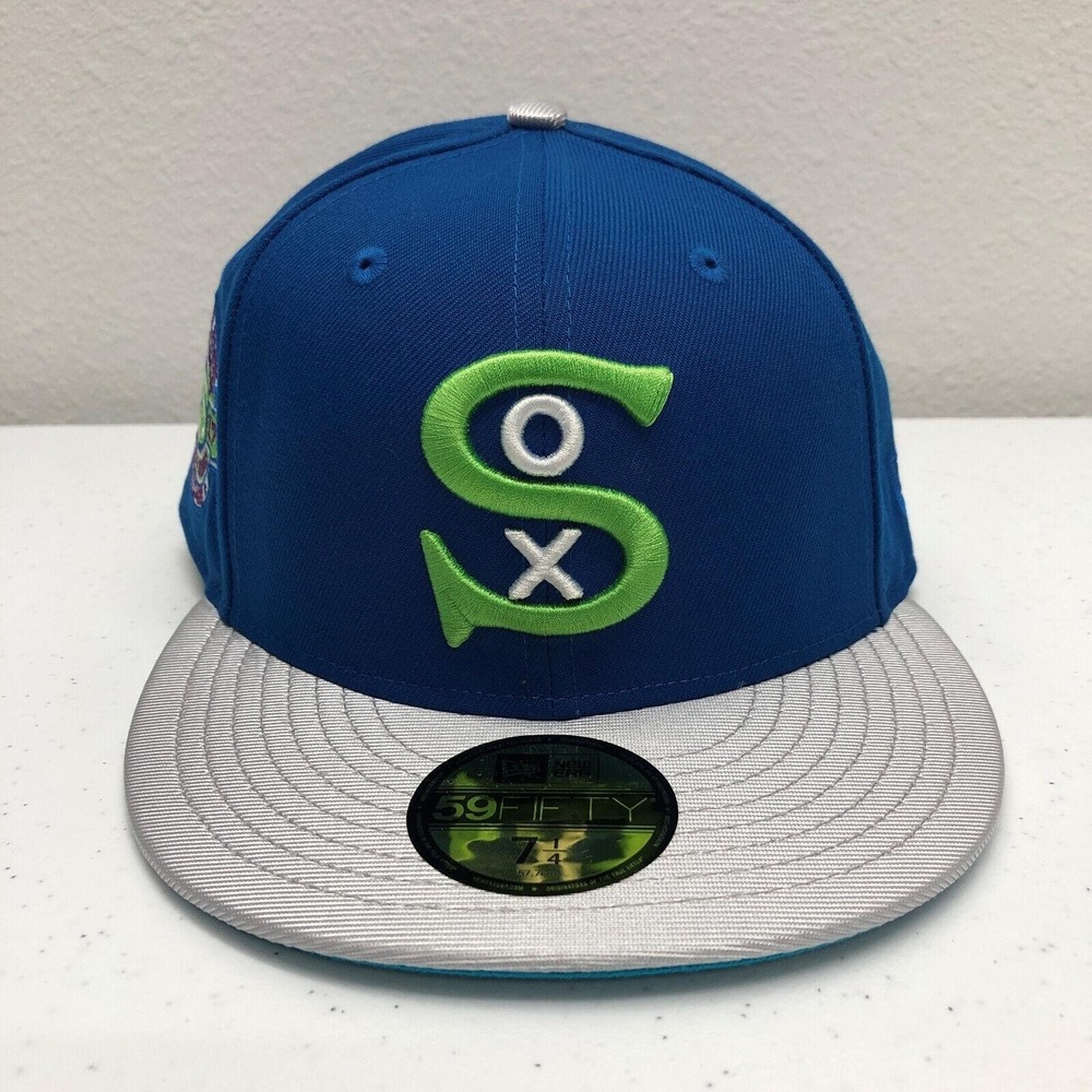 Chicago White Sox Hat Cap Fitted Mens 7 1/4 Blue MLB Baseball 59FIFTY New Era